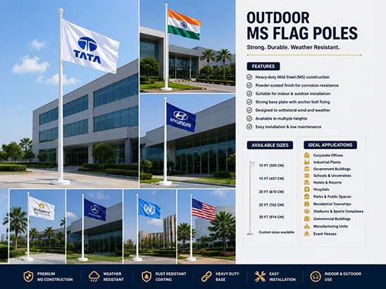 Metal Outdoor Pole
