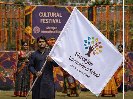 School Events Customised Flag — Buy Online India