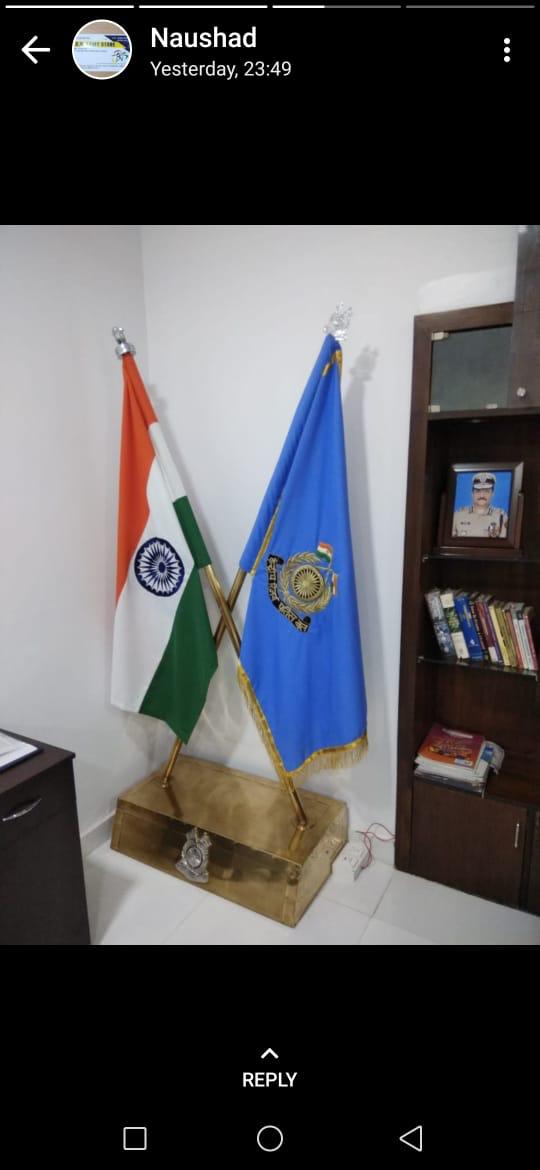 Brass Flag stand Cross — Buy Online India